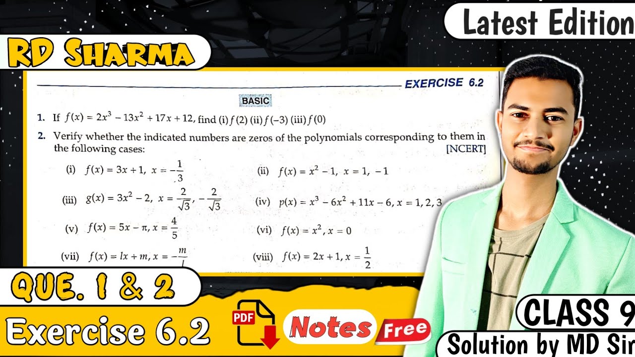 Ex 6.2 Q1 & 2 | RD Sharma Class 9 | Chapter 6 Factorisation of ...