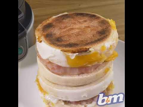 B&M Stores - We're ready to use this breakfast muffin maker tomorrow, even  more of a bargain now that it's been reduced from £20 to just £15🍳! It's  super easy to use