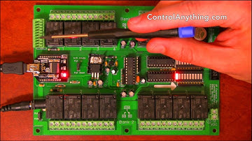 16-Channel USB Relay Board with Analog to Digital Converters
