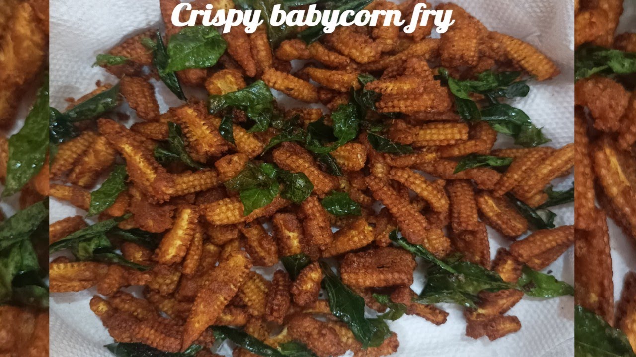 Baby corn fry recipe in tamil/Crispy and golden baby corn fry/Baby corn