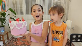 Eylül Alçıdan Sahte Pasta Yaptı. Kendin Yap Dıy Fake Cake Fun Kids Video