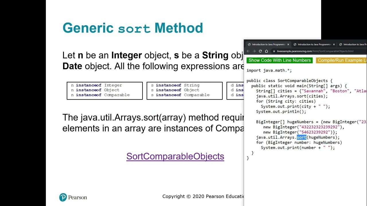 Java Comparable Interface YouTube