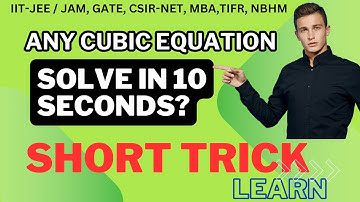 Cubic equation factorization shortcut | solving cubic equation in 10 seconds