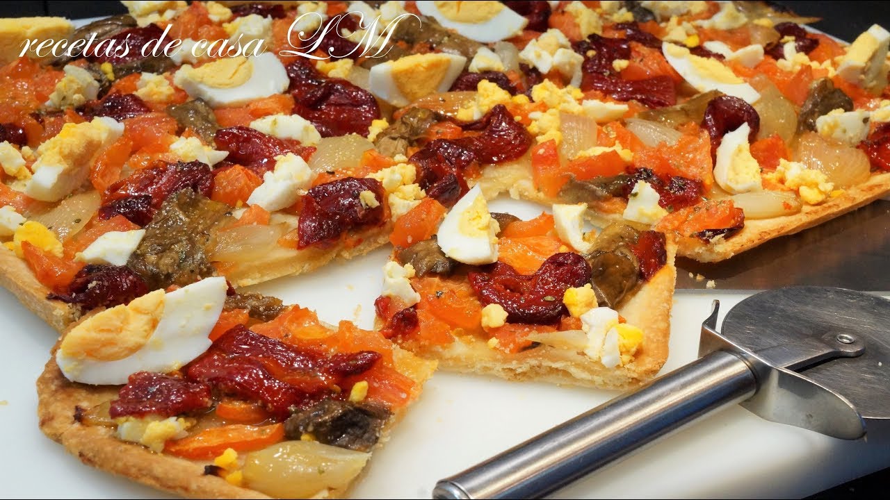 COCA DE VERDURAS RECETA FÁCIL  ( CON TRUCO )