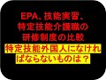 このままでは特定技能全滅！EPA、技能実習、特定技能介護職の研修制度の比較と必要な支援とは（セミナーの前半部分）