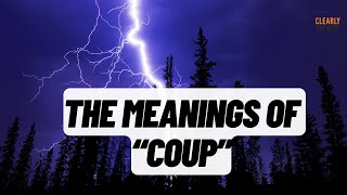 The meanings of COUP in French - all levels