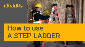 How to use a step ladder