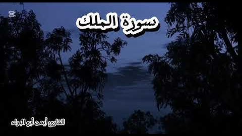 سورة الملك تلاوة هادئة || أيمن أبو البراء