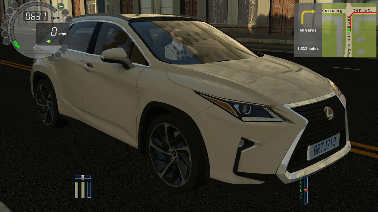 Lexus city car driving