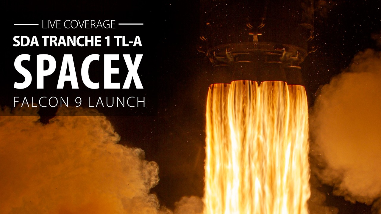 Live: SpaceX Falcon 9 rocket launches from California for U.S. Military's Space Development Agency video thumbnail