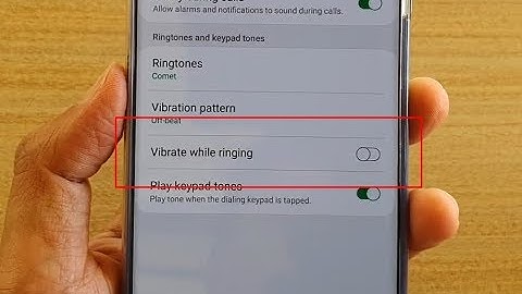 Galaxy S20 / Ultra / Plus: How to Enable / Disble Vibrate While Ringing
