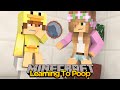 MINECRAFT ADVENTURE - LITTLE KELLY TEACHES BABY DUCK TO POOP!!!