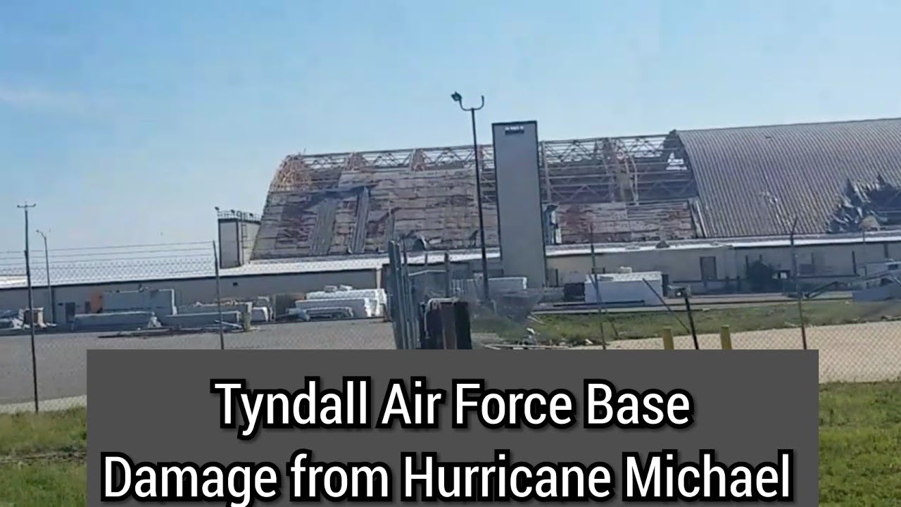 Tyndall Air Force Base Damage from Hurricane Michael - YouTube