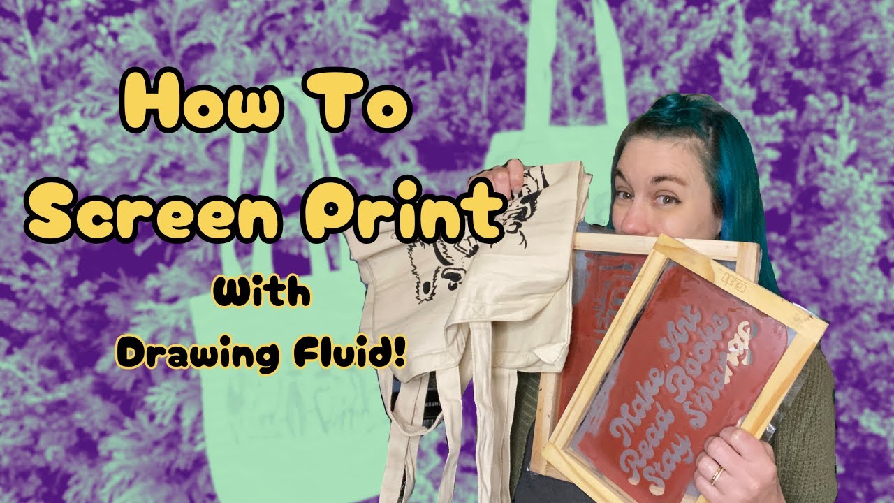 How to Screen Print with Drawing Fluid 