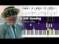 How to play the piano part of "I'm Still Standing" by Elton John