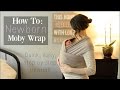 How To: Moby Wrap with a Newborn ♡ Newborn Hug Hold | CARRYING A NEWBORN