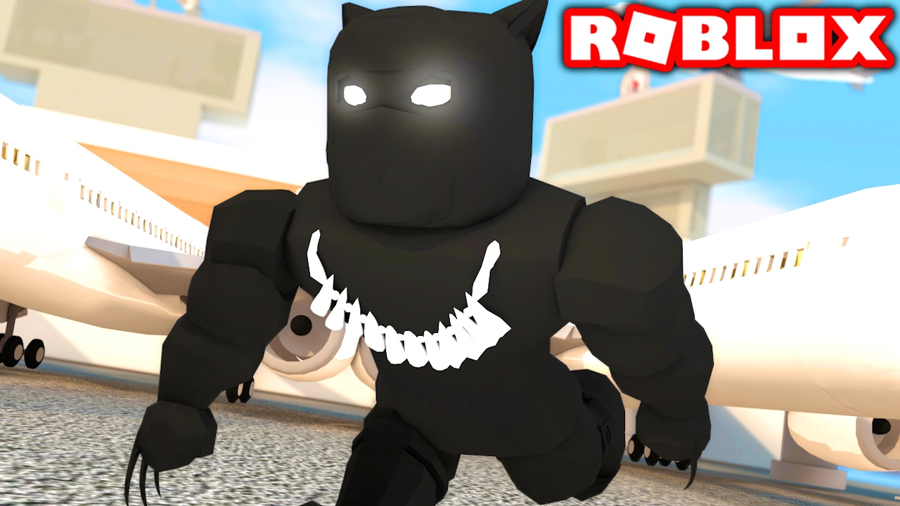 Black Panther In Roblox Roblox Superheroes Youtube