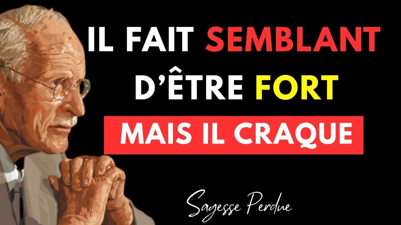IL FAIT SEMBLANT D’ÊTRE FORT… MAIS IL CRAQUE EN SILENCE – Carl Jung