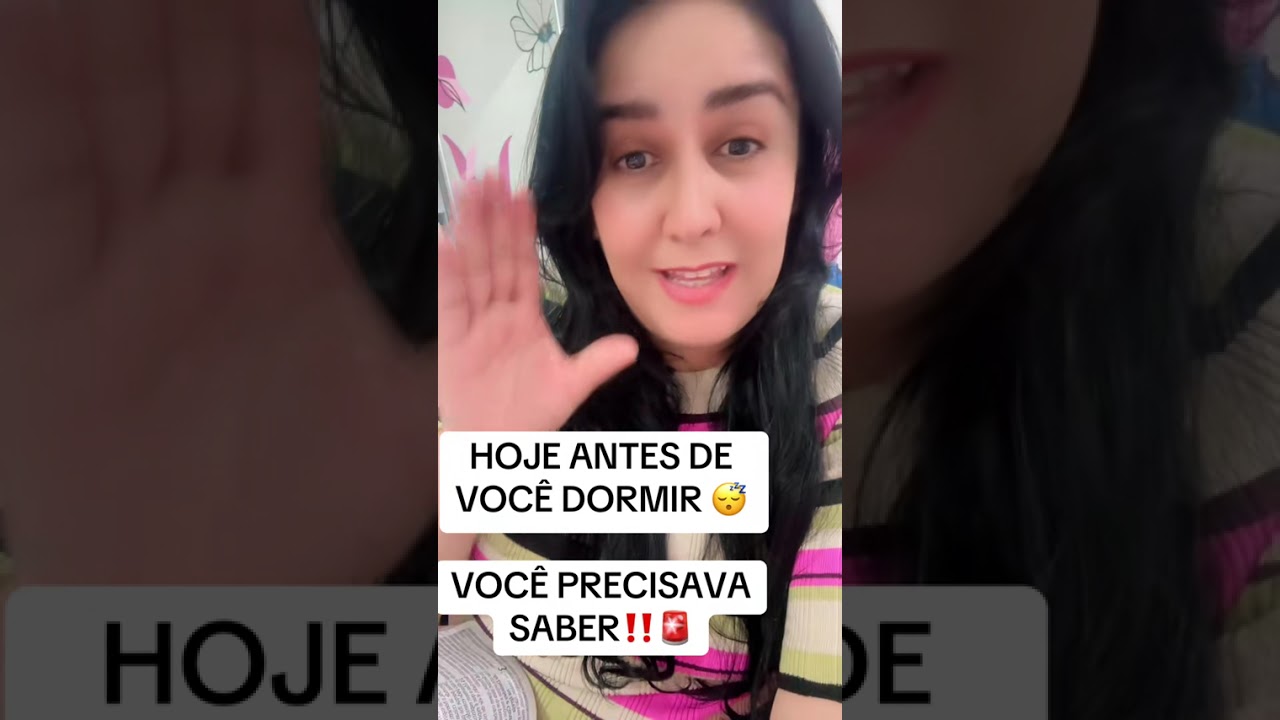 HOJE ANTES DE “DORMIR”VOCÊ PRECISA SABER DISSO‼️