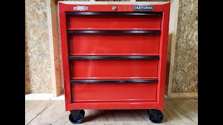 Craftsman 26.2 in 1000 Series 4 Drawers Rolling Red Workstation Cabinet