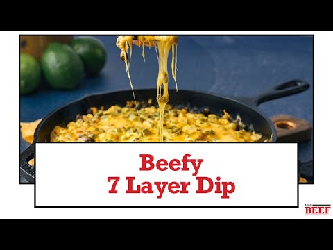 The Best Ground Beef 7 Layer Dip Recipe