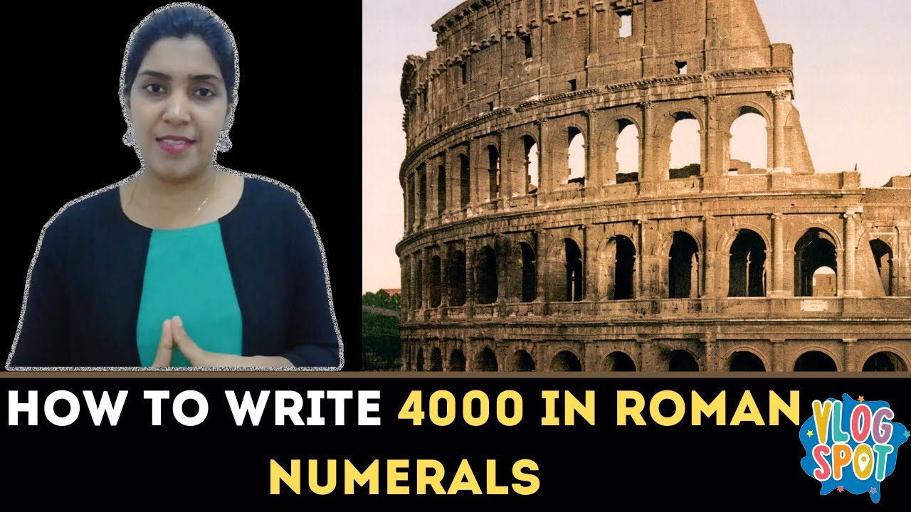 write 4000 in roman numerals