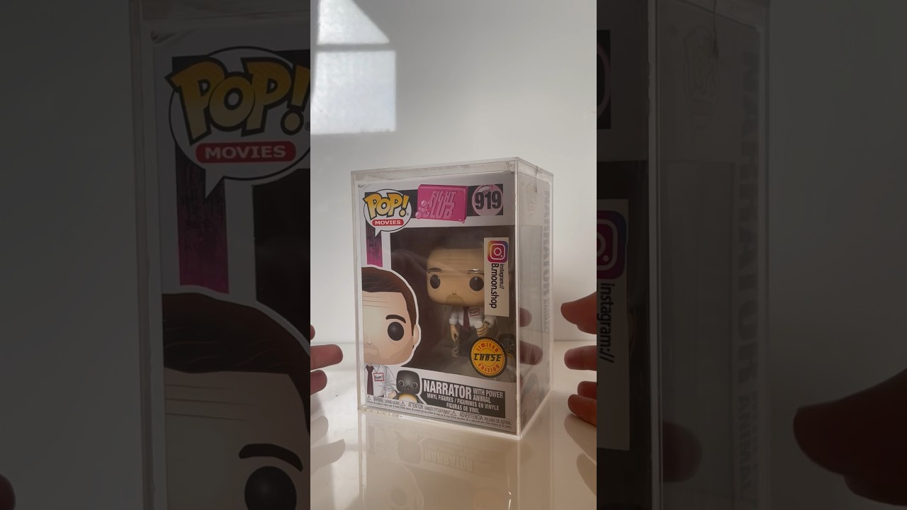 Funko pop 919 Fight Club Narrator with the power animal 