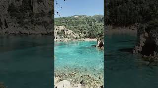 Paleokastritsa cove on the way up to the monastery #corfu #corfuisland #travel #travelguide