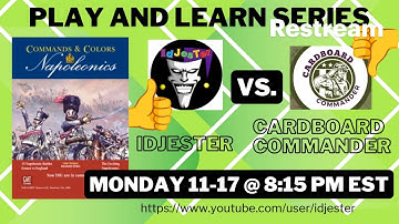 LEARN AND PLAY Commands and Colors Napoleonics With Cardboard Commander