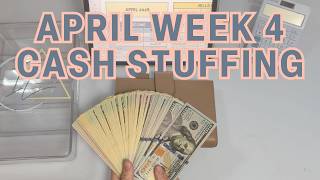 April Week 4 Cash Envelope Stuffing || Full-Time, Etsy, YouTube, and Facebook Marketplace Income!
