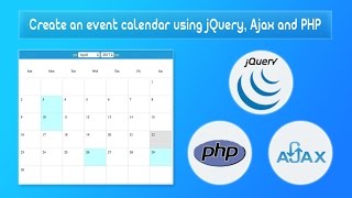 Create an event calendar using jQuery, Ajax and PHP screenshot 2
