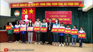 Hội Khuyến học tỉnh Ninh Bình trao học bổng Đinh Thiện Lý cho học sinh có hoàn cảnh khó khăn