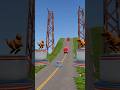 beamNG Drive - ups &amp; down bollard crashes part 389 #beamngdrive  #trending #youtubeshorts #shorts