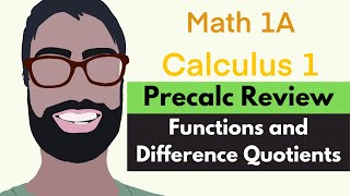 Algebra Precalculus Review | Video 7 - Functions and Difference Quotients || Calculus 1