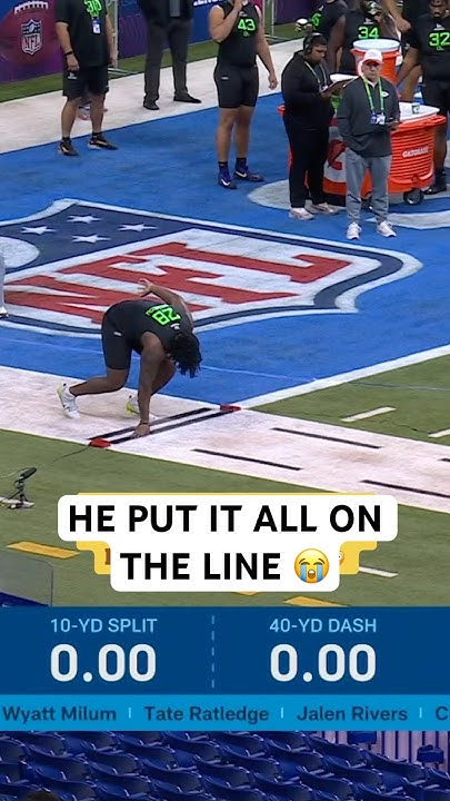 Viral NFL Combine 40 Yard Dash 😭 nfl viral shorts YouTube