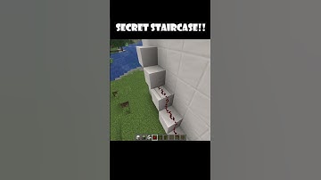Minecraft Secret Staircase Hack! #shorts