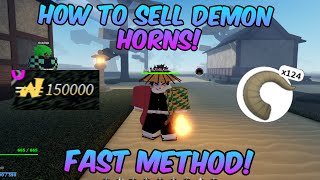 How To Sell Demon Horns in Project Slayers FAST WEN Project Slayers Roblox Update 1 5