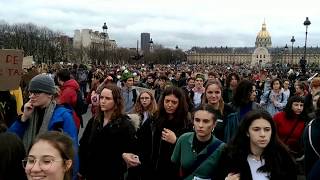 "Grève Mondiale pour le Climat" (Arrivée aux Invalides) - 15 Mars 19