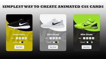 How to create animated hover effect cards by simple html css and javascript