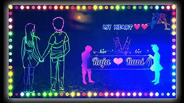 New Style Love Couple Video Editing For Tik Tok | Name Art Video Editing With Kinemaster | 2021 |