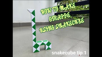 How to make giraffe by using snakecube #snakecube #snakecubetips #giraffe