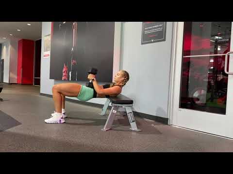 Hip thrusts with 3 second hold every 3rd rep