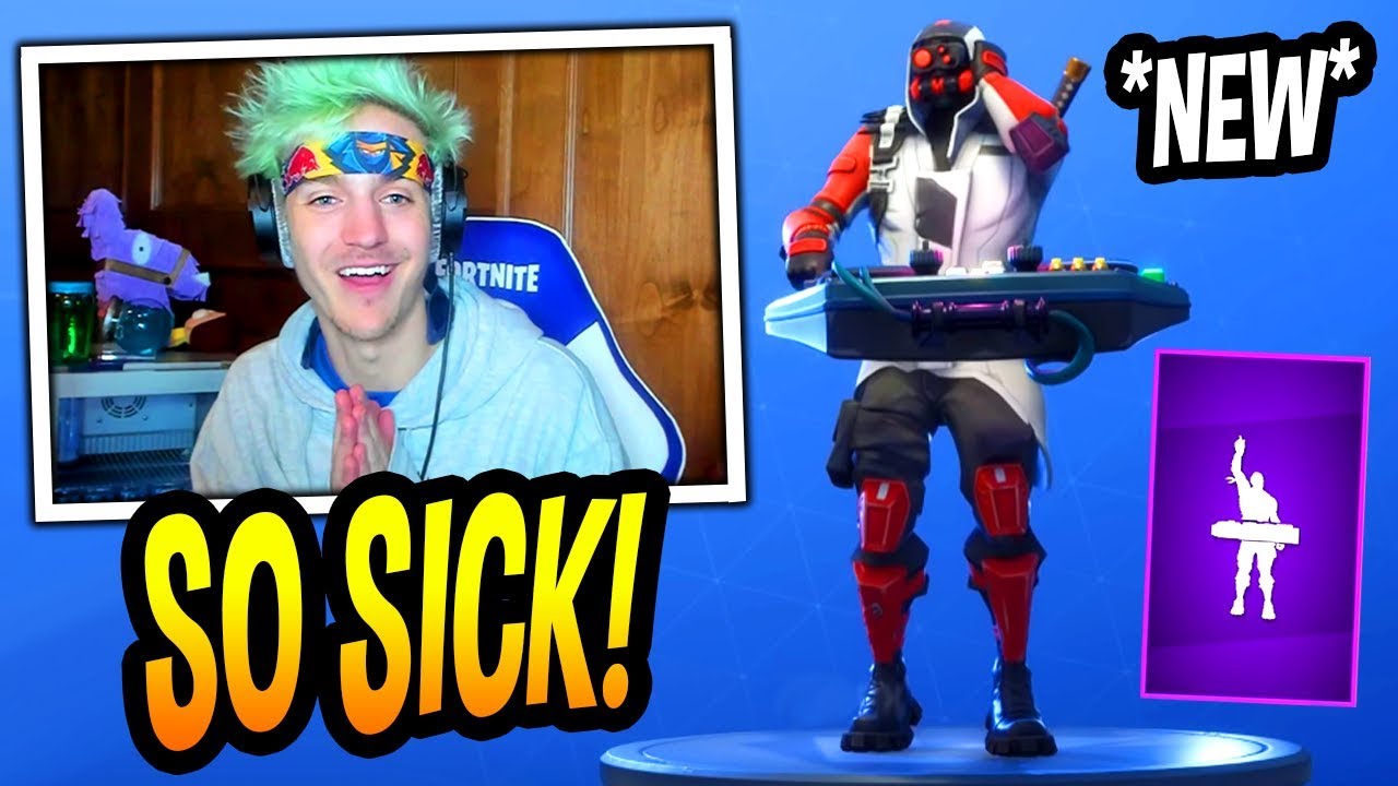 Ninja Reacts To New Drop The Bass Emote Dance Epic Fortnite Funny Moments