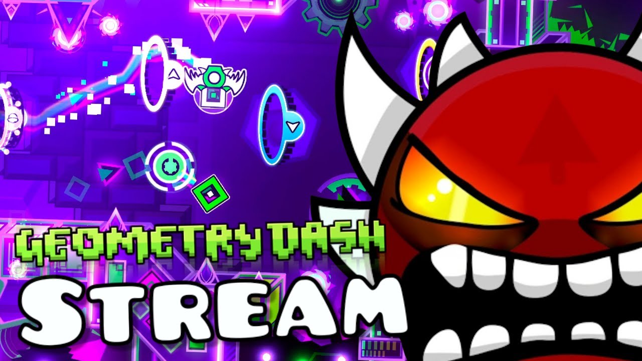 BEATING MY 2ND EXTREME DEMON - Geometry Dash Stream - YouTube