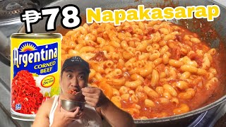 78 pesos makakapagluto kana ng paborito mong macaroni spaghetti pang limang katao na ito