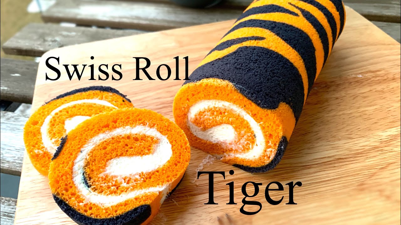 Tiger Swiss Roll | 虎紋瑞士卷 | タイガースイスロール ｜스위스 롤