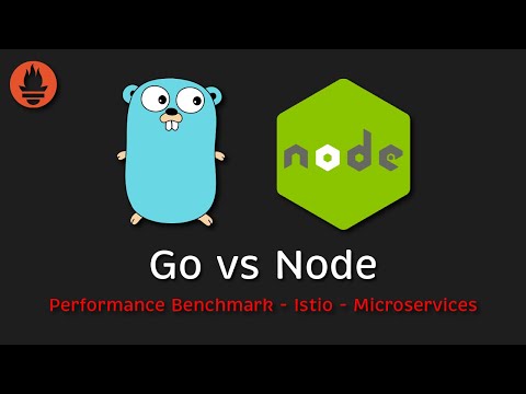 Go (Golang) vs Node JS (Microservices) performance benchmark (Istio - Prometheus - Grafana)