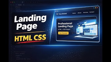 Modern Landing Page Design Using HTML & CSS