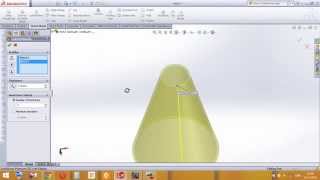 Development Cone flat pattern in Solidworks Sheet Metal