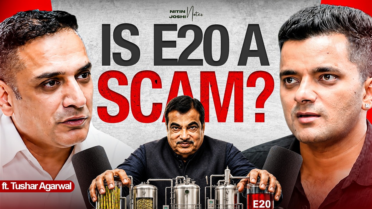 Nitin Gadkari, Ethanol Profits & Engine Damage: The E20 Petrol Controversy EXPLAINED! | Nitin Joshi